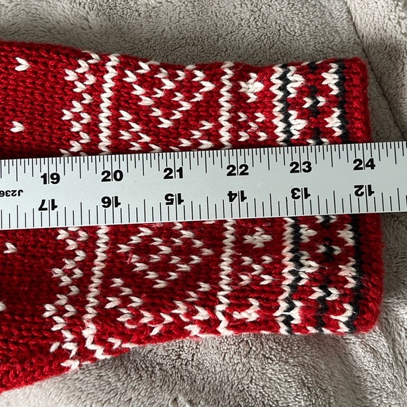 L.L. Bean Vintage Fair Isle Snowflake Nordic 100% Cotton Pullover Sweater Size L - Picture 12 of 13